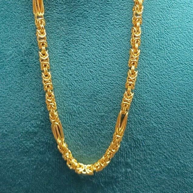 916 Gold Classic Hollow Chain - Image 2