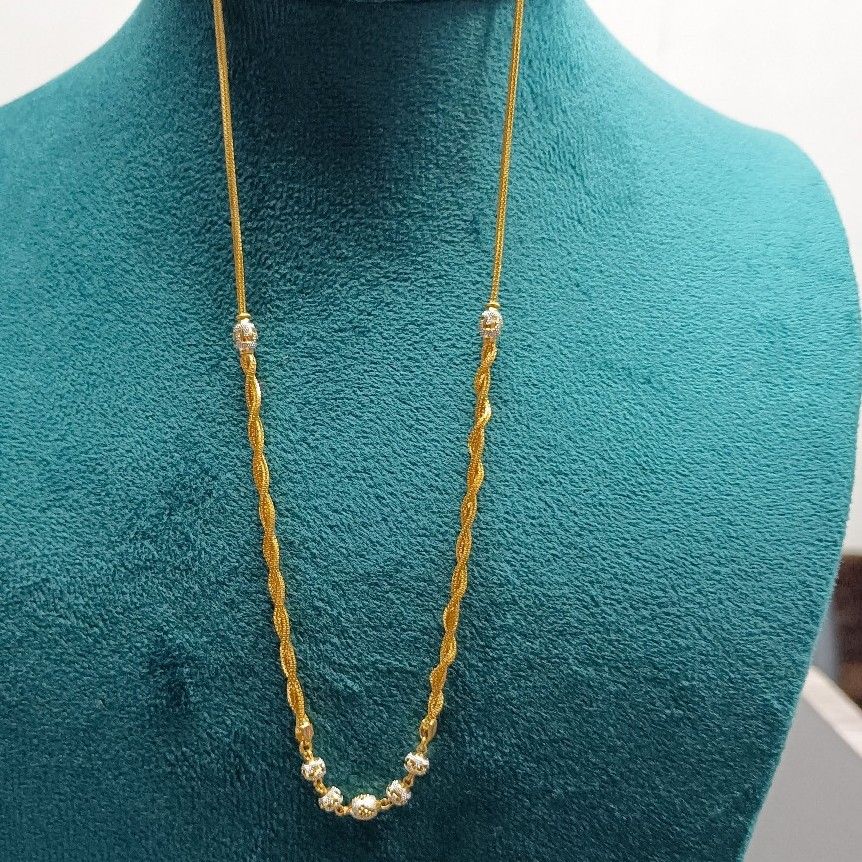 22crt Gold Fancy Ball Chain