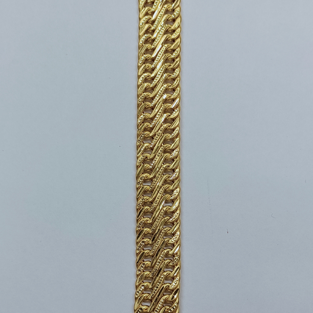 916 Gold Gents Bracelet Brg3080 - Image 4
