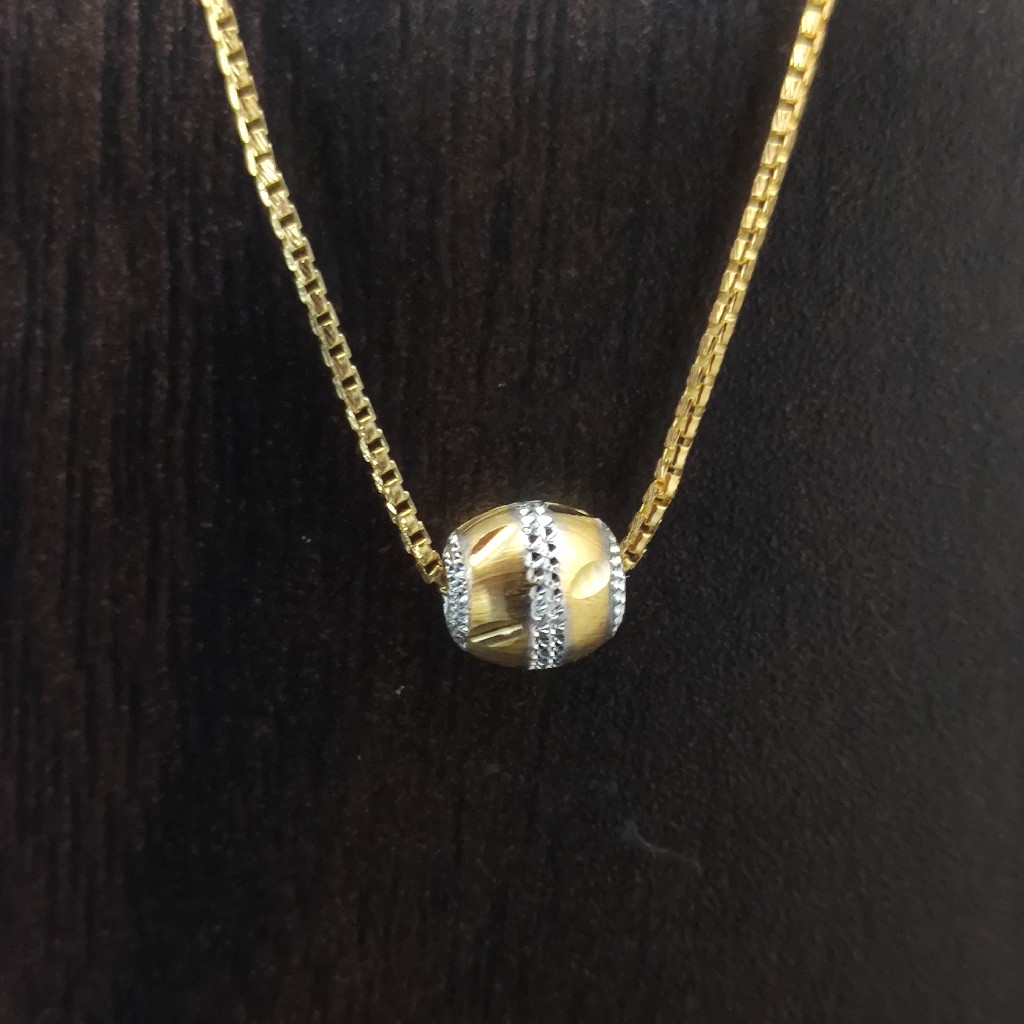 916 gold fancy lite weight chain 4.5gm - Image 4