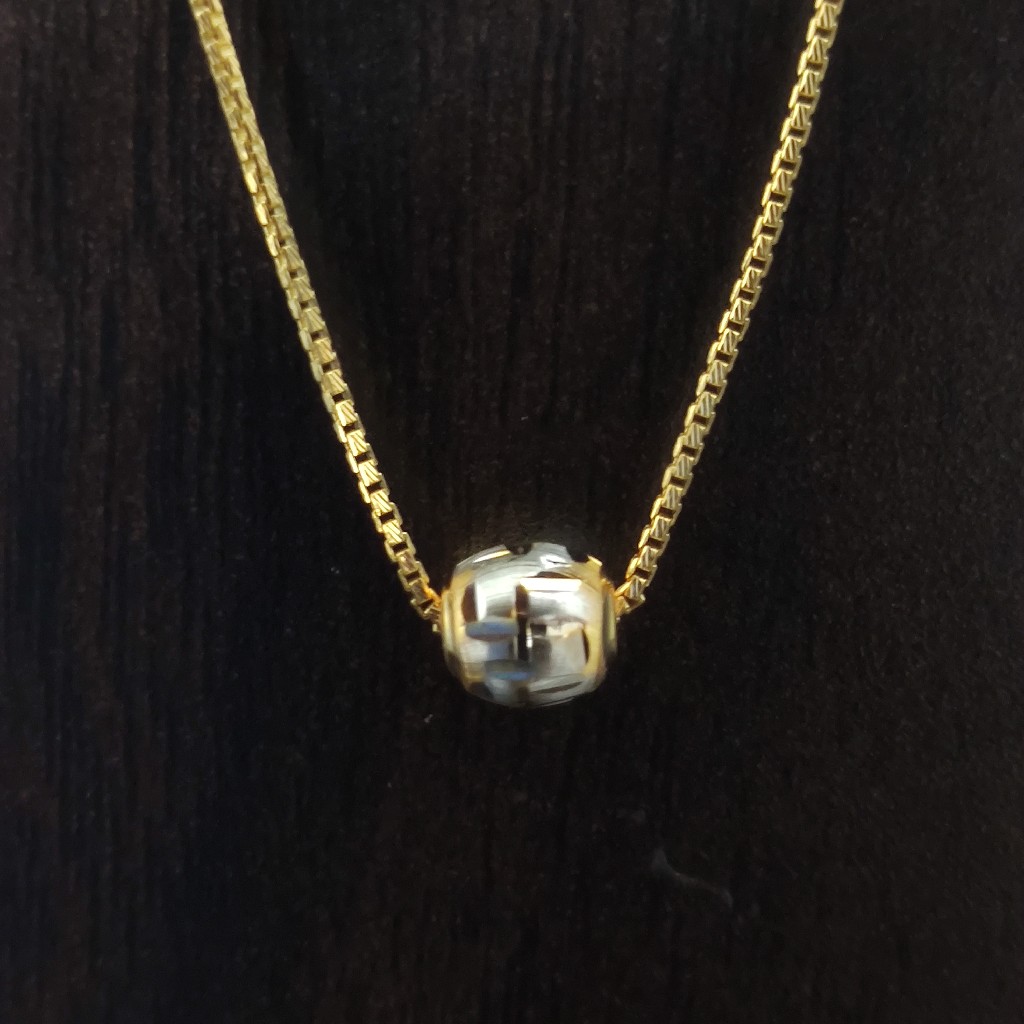 916 gold fancy lite weight chain 4.5gm - Image 2