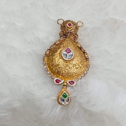 22crt gold antique mangalsutra pendants - Image 2
