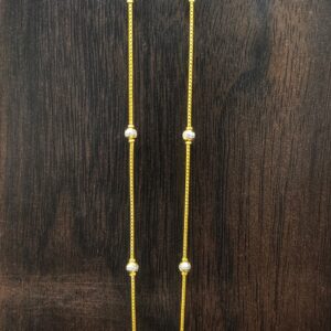 22 carat gold light weight ladies chain 5gm