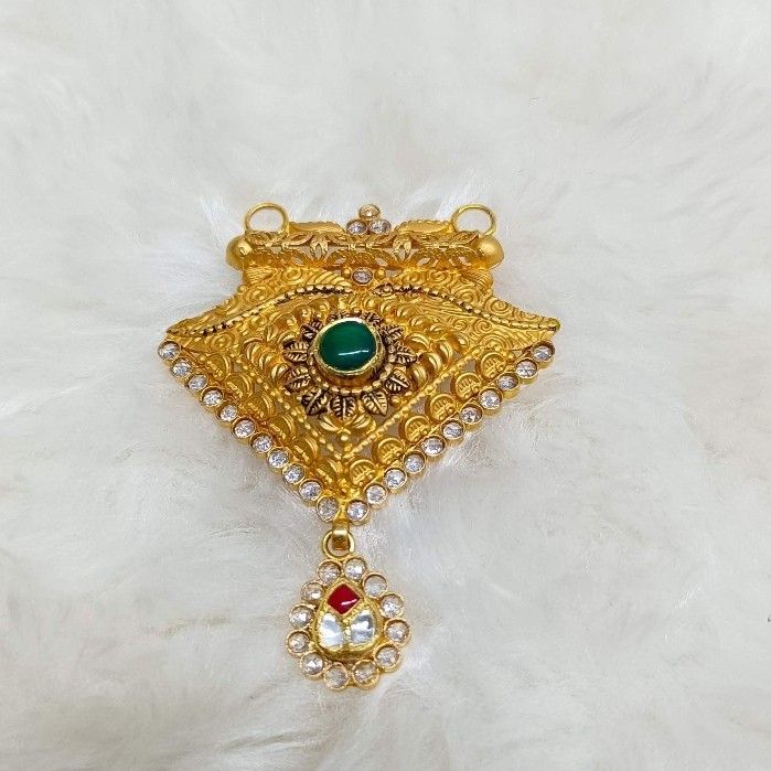 22crt Gold Antique Mangalsutra Pendants - Image 2