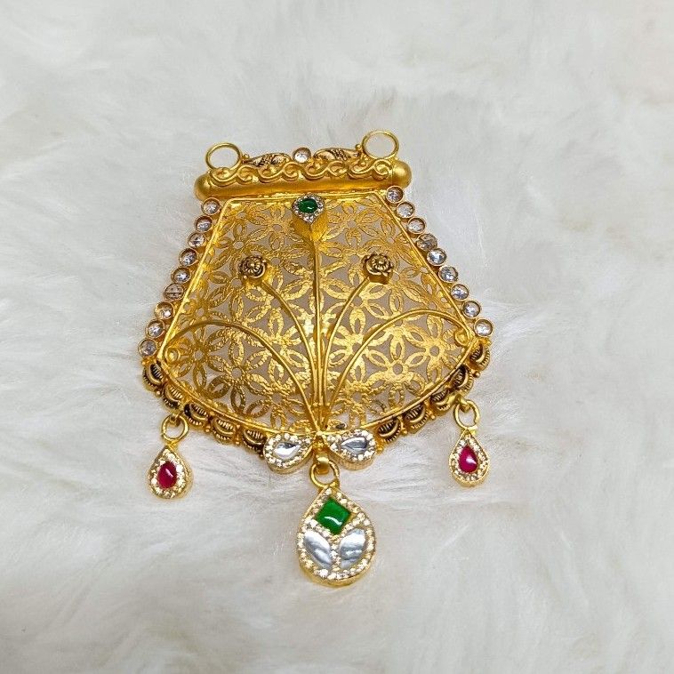 22crt Gold Antique Mangalsutra Pendants