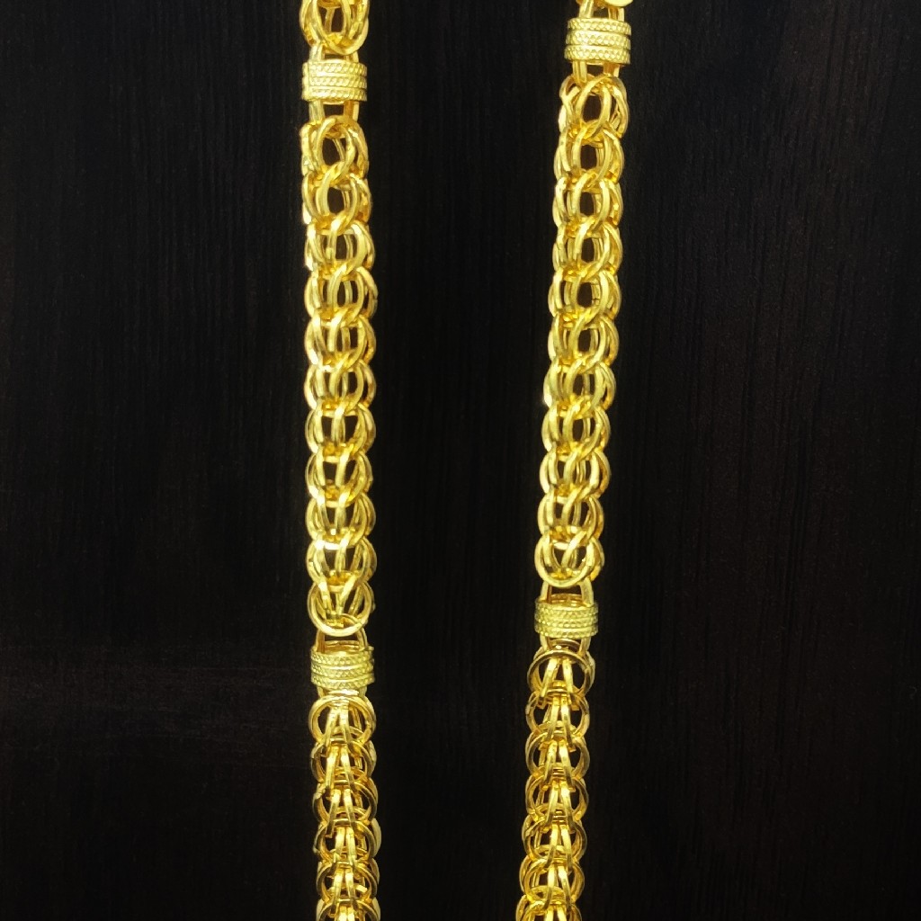 916 gold heavy look chain 20gm