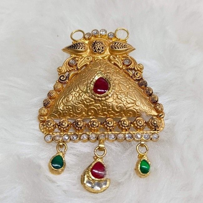 916 Gold Antique Mangalsutra Pendants - Image 2