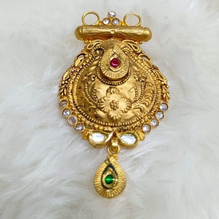 916 Gold Antique Mangalsutra Pendants - Image 2