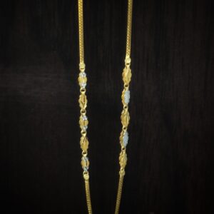 916 gold fancy rhodium chain