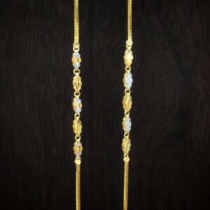 916 gold fancy rhodium chain