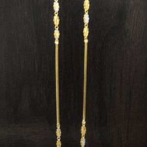 916 gold fancy rhodium chain