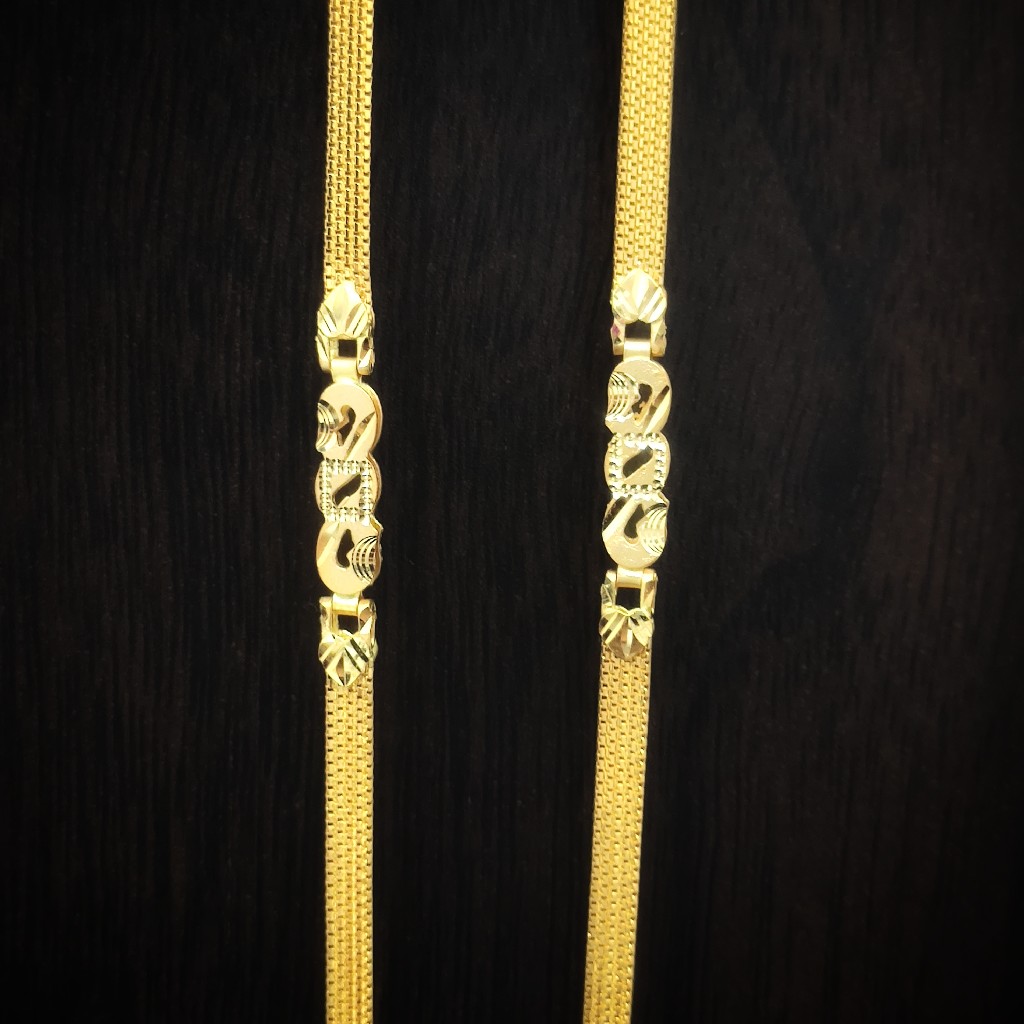fancy heavy look 916 gold chain - Image 5