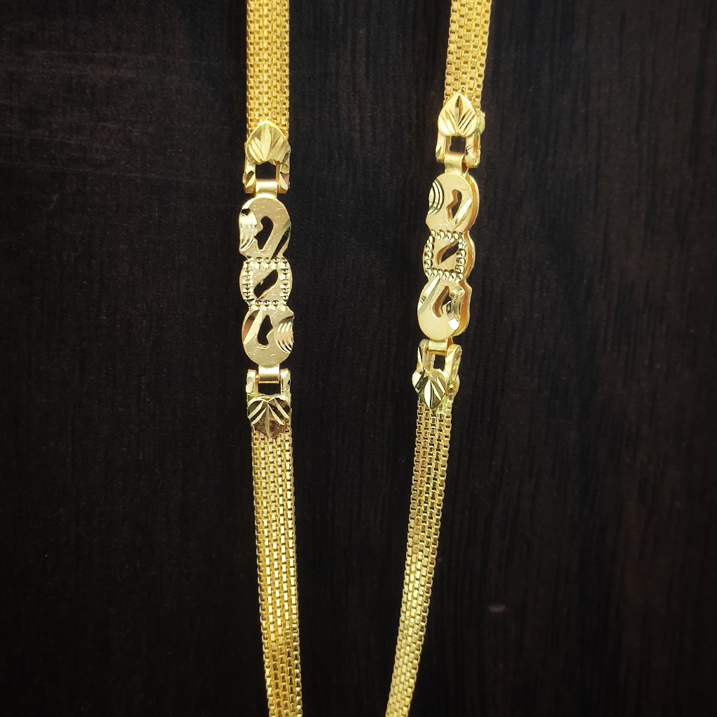 fancy heavy look 916 gold chain - Image 4