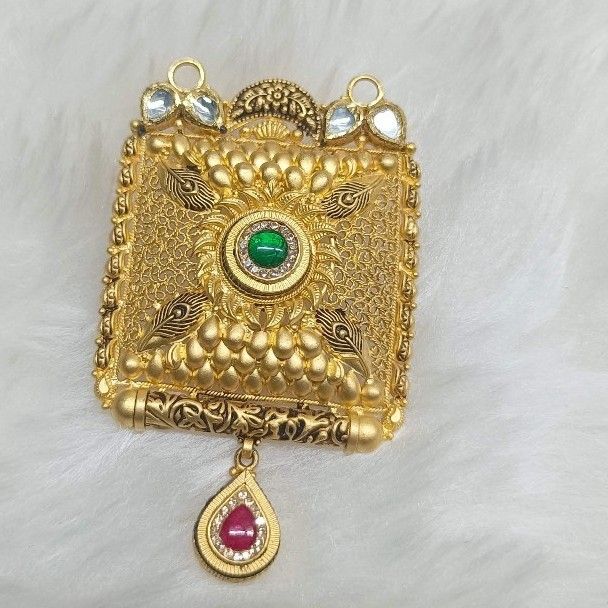 916 gold antique mangalsutra pendants - Image 2