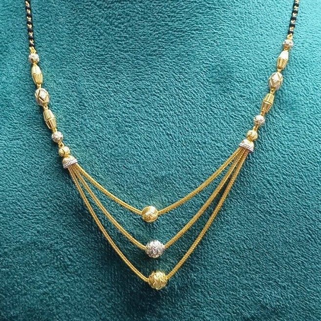 22crt Gold Fancy Mangalsutra - Image 2