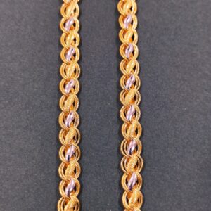22 carat 916 gold Lotus chain
