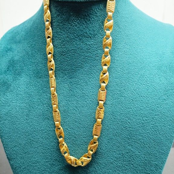 22crt Gold Hollow Chain