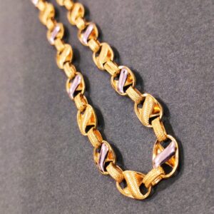 916 gold indo lotus chain