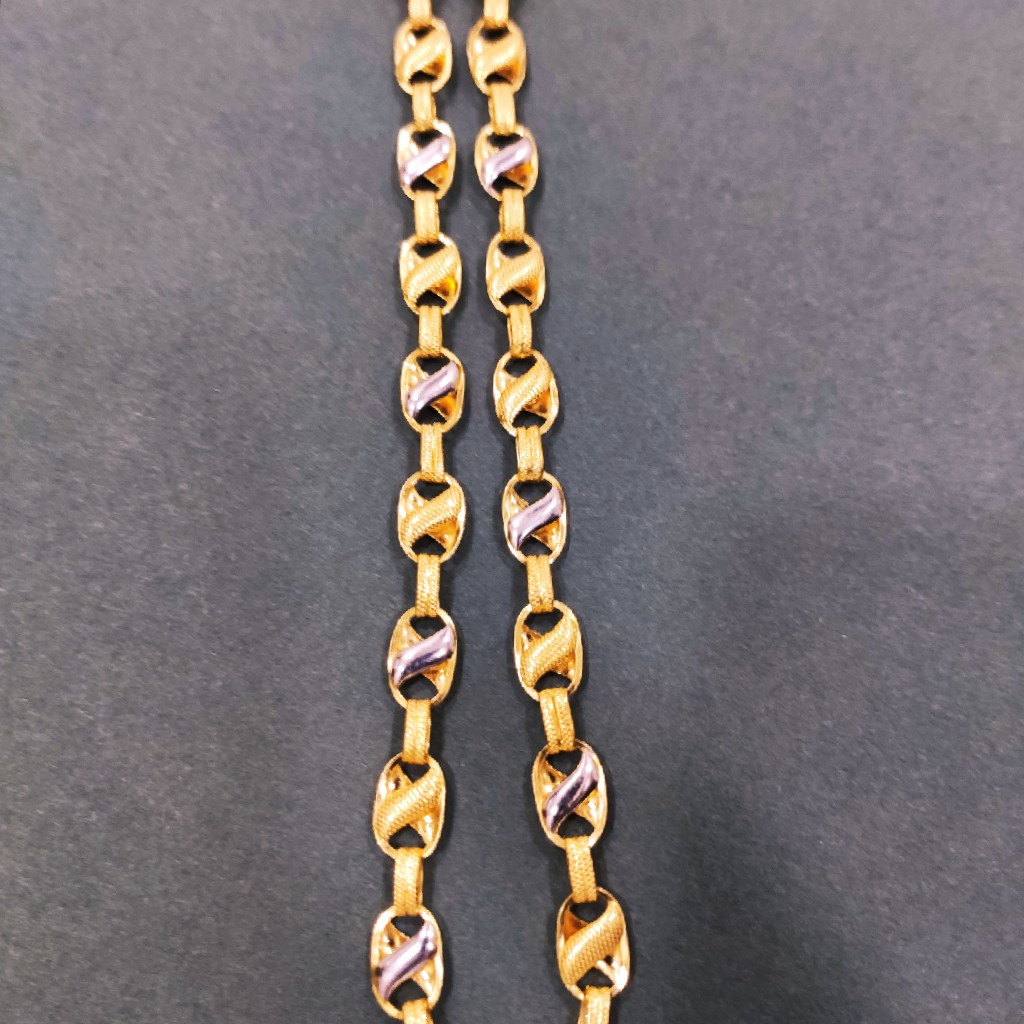 916 gold indo lotus chain