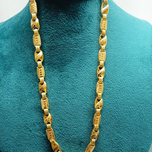 22crt Gold Hollow Chain