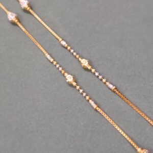 22k 916 gold fancy lightweight chain
