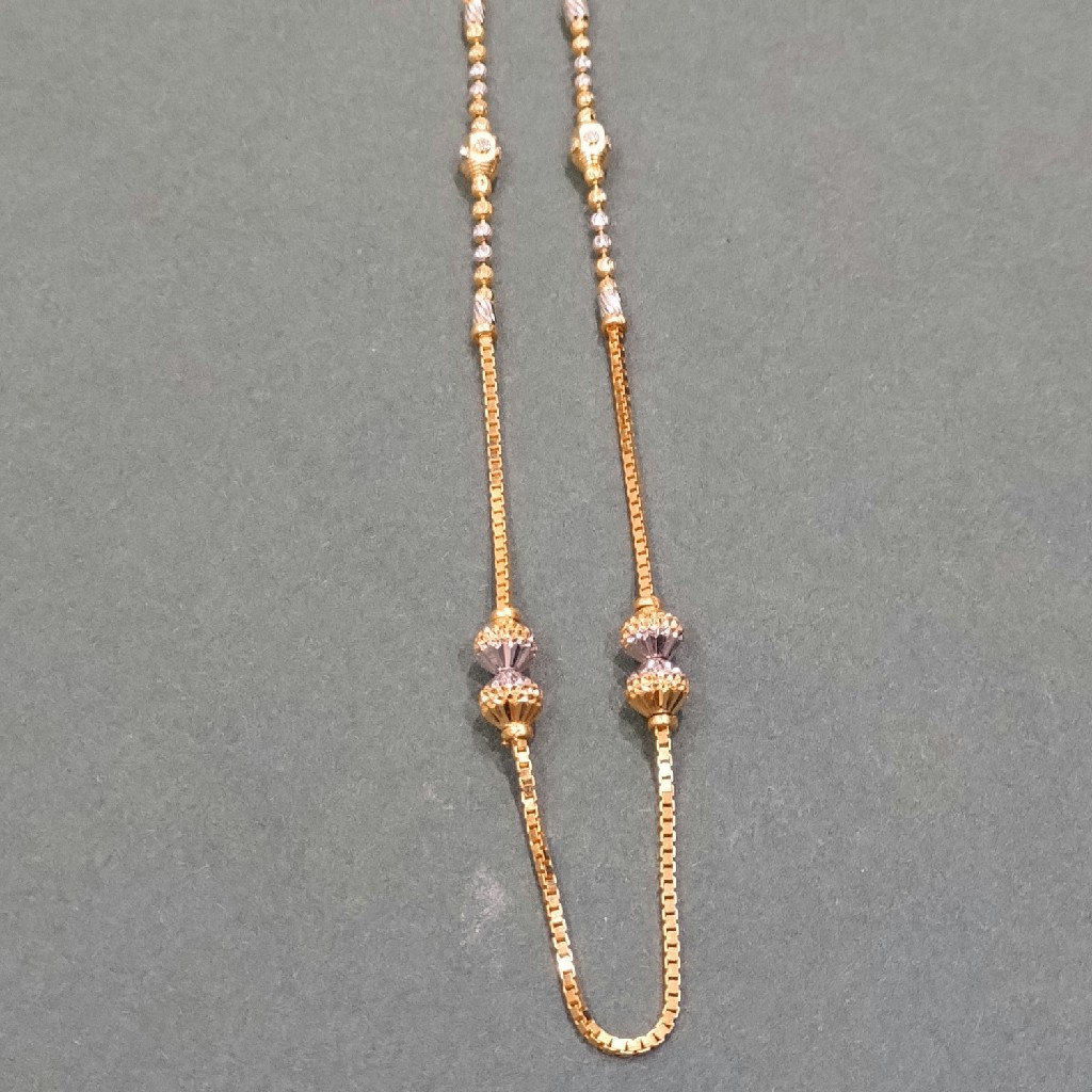 22k 916 gold fancy lightweight chain - Image 2