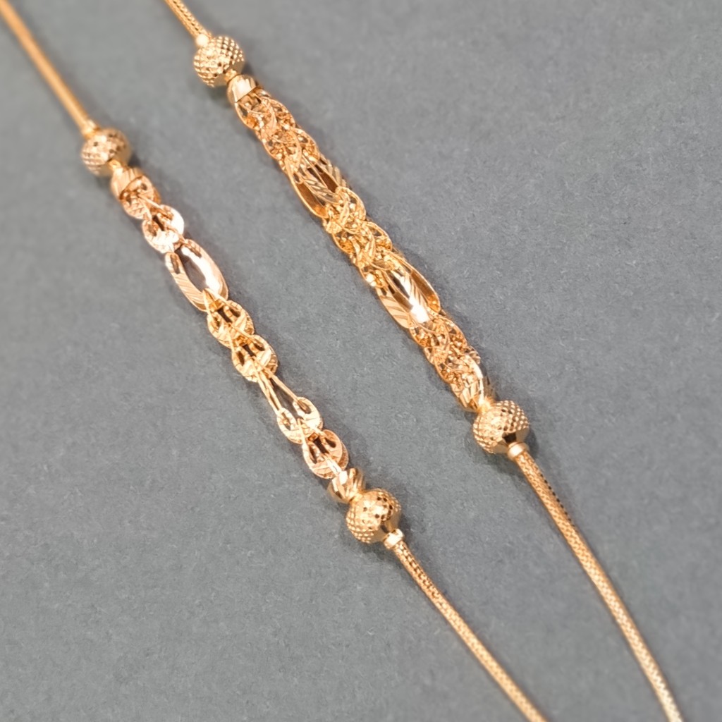 22k 916 fancy gold chain - Image 2