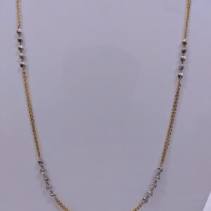 fancy rhodium chain