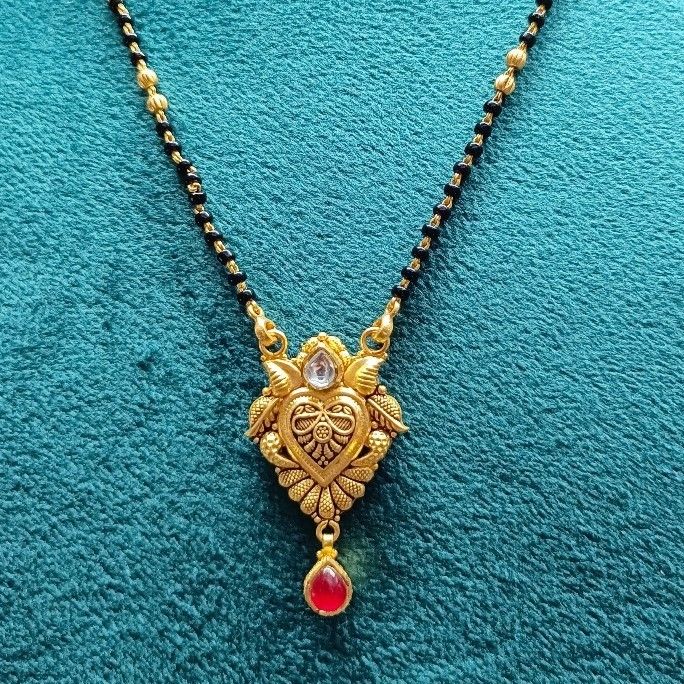 916 gold Handmade antique mangalsutra - Image 2