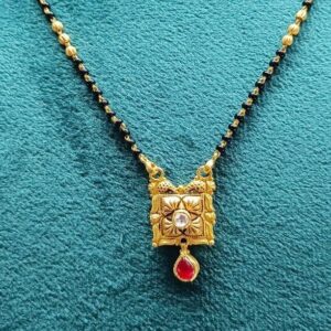 22k gold Square fancy mangalsutra