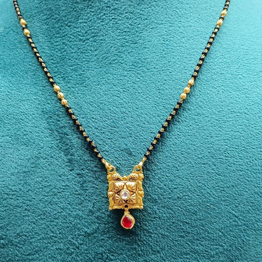 22k gold Square fancy mangalsutra