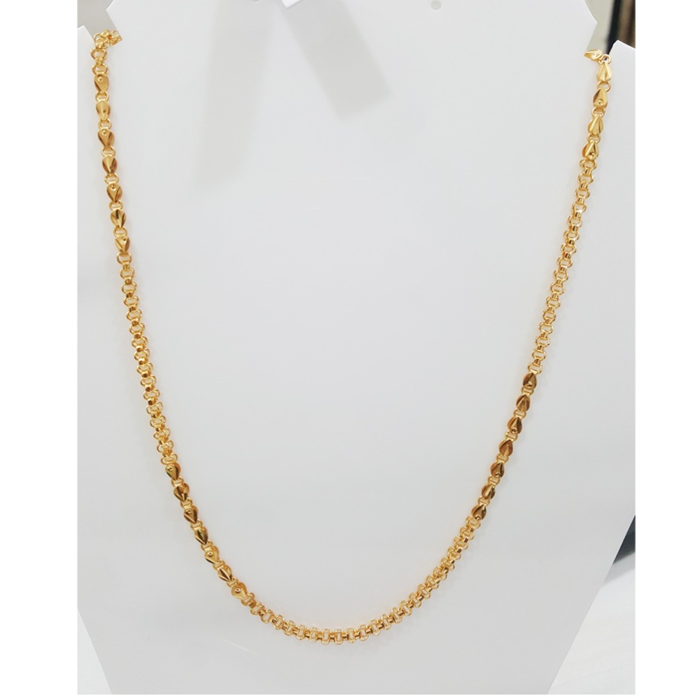 916 Gold Stylish Hollow Chain