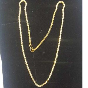 916 Gold Hollow Machine Chain