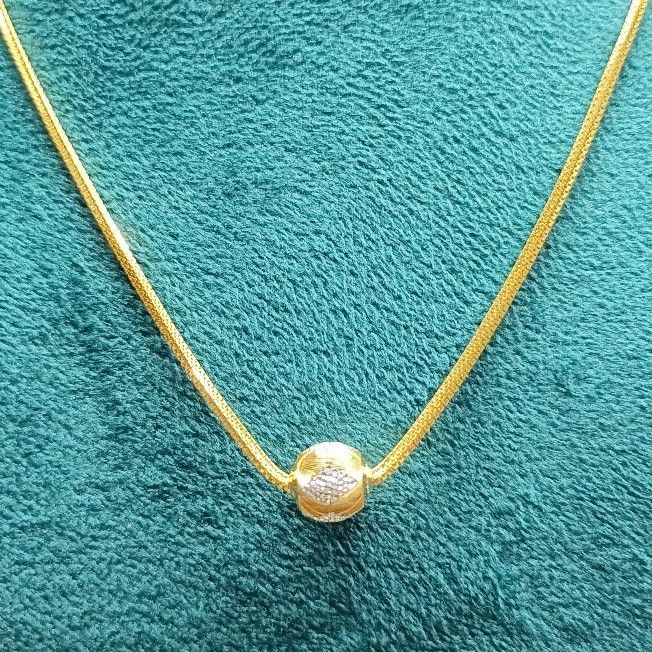 916 Gold Fancy Single Bol - Image 2