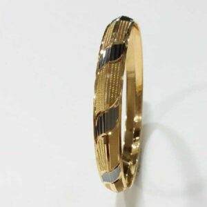 Modern 916 Yellow Gold Gents Kada