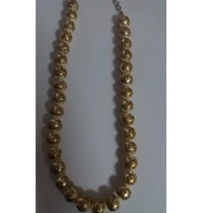 gold work pearl necklace set