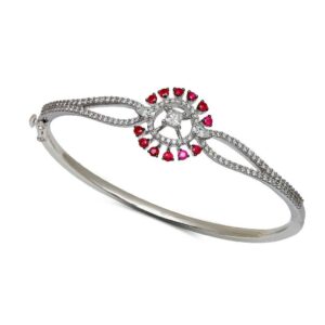 Trendy 916 Gold Diamond Bracelet