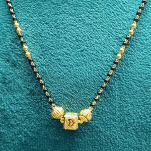 916 gold Round mangalsutra