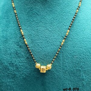916 gold Round mangalsutra