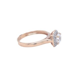 Charming yellow gold droplet finger ring