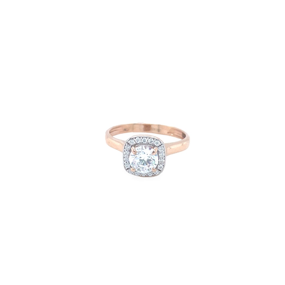 Charming yellow gold droplet finger ring