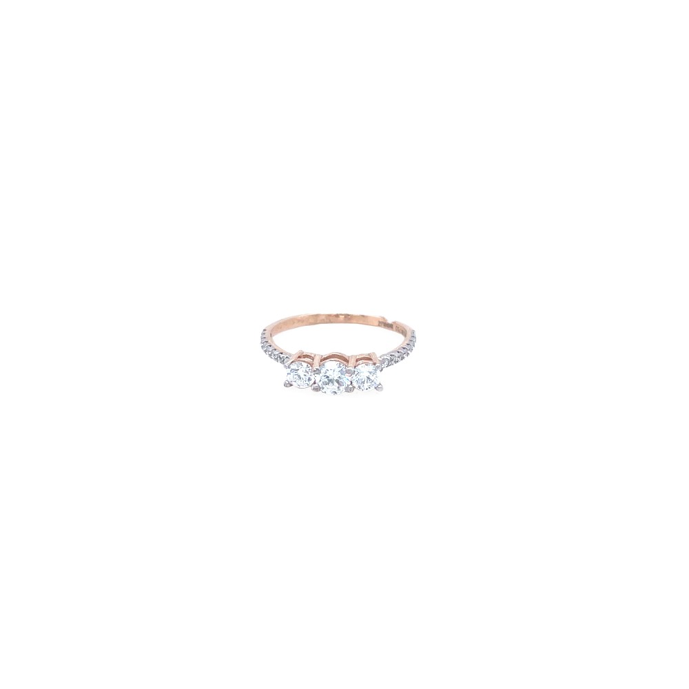 Contemporary casual gold finger ring