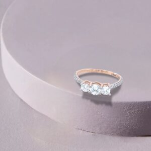 Contemporary casual gold finger ring