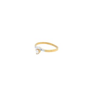Lustrous 22 karat yellow gold ganesha finger ring