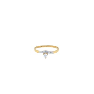 Lustrous 22 karat yellow gold ganesha finger ring