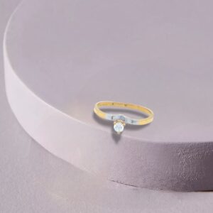 Lustrous 22 karat yellow gold ganesha finger ring