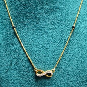 22crt Gold Light Weight CZ Mangalsutra