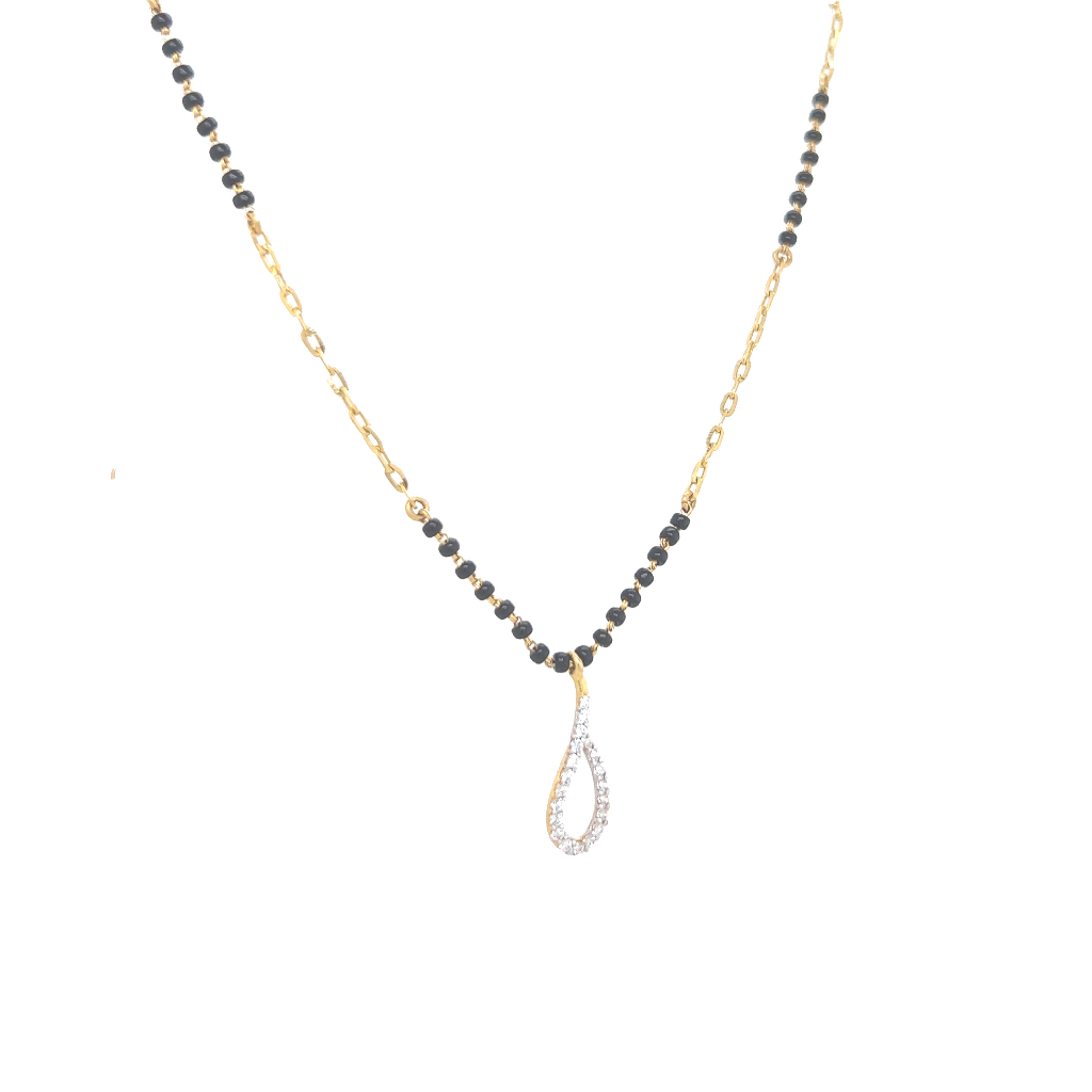 Classy Swirl Gold Mangalsutra