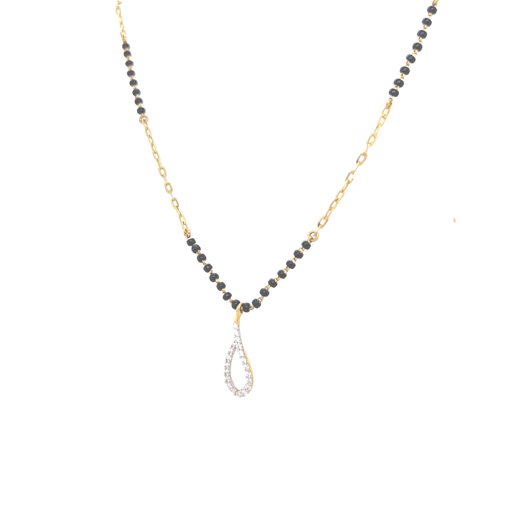 Classy Swirl Gold Mangalsutra