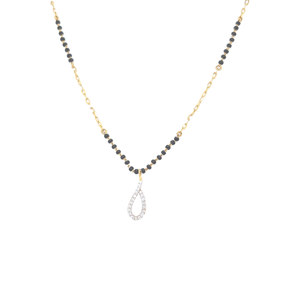 Classy Swirl Gold Mangalsutra